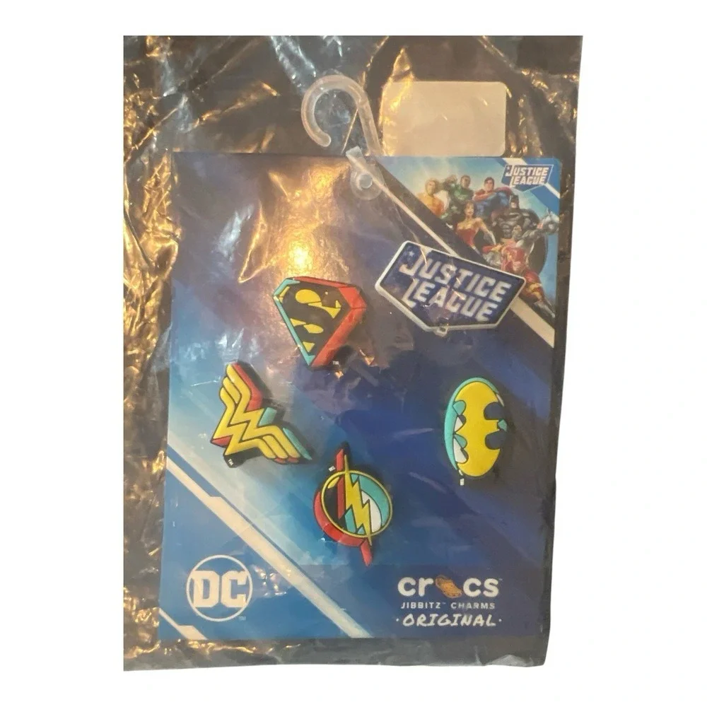Crocs Jibbitz DC Justice League 5-Pack Charms Batman Superman Flash NIP